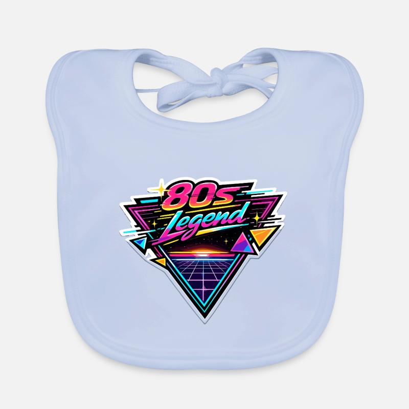 80s Legend Neon Retro Baby Bio-Lätzchen