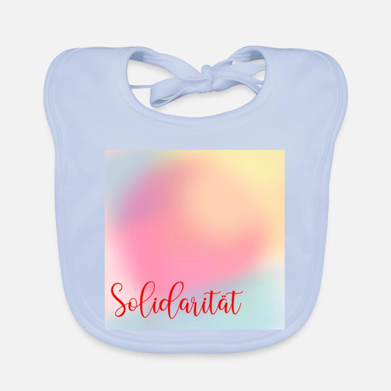 Werte Solidarität Baby Bio-Lätzchen