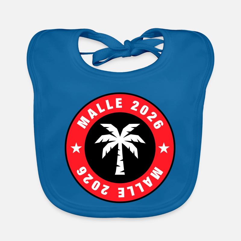 Malle 2026 Palm Tree Circle Organic Baby Bibs