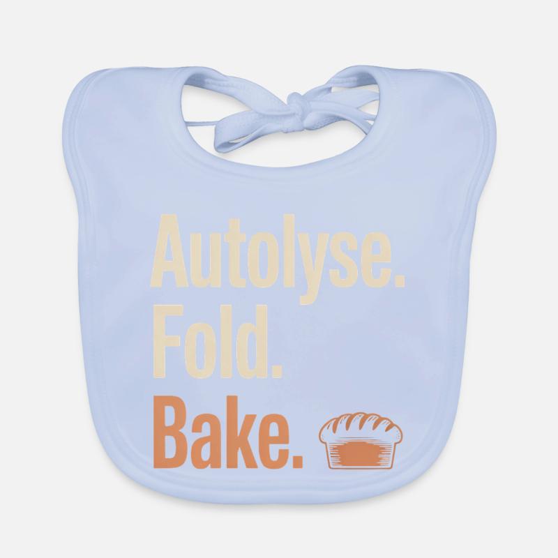 Autolyse Fold Bake Bread Organic Baby Bibs