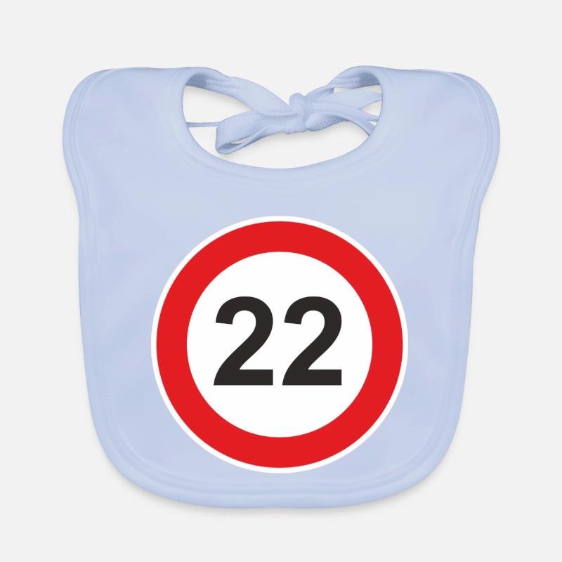 22nd twenty-second birthday Organic Baby Bibs