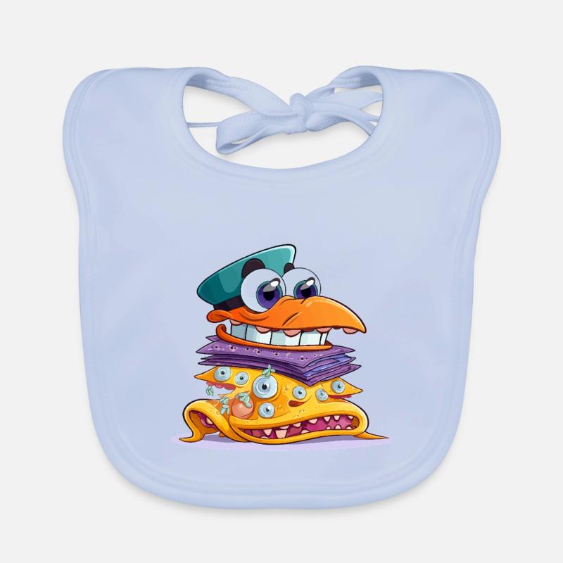 Sandwich MonsterStack coloré Bavoir bio Bébé