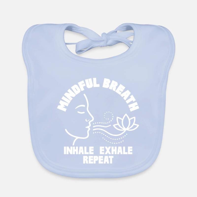 Respiration consciente Pleine conscience Calme Bavoir bio Bébé
