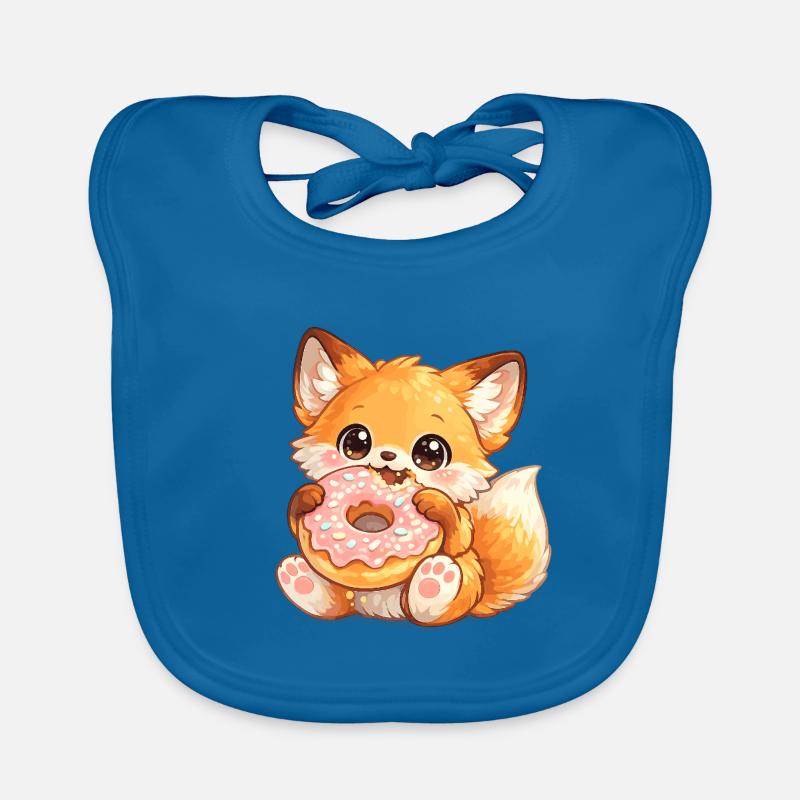 Fuchschen mit Donut Baby Bio-Lätzchen