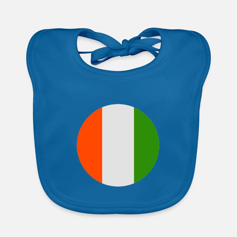Drapeau irlandais rond Bavoir bio Bébé