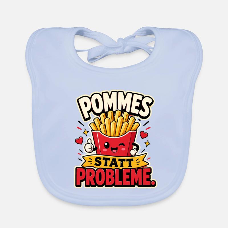 Frites au lieu de problèmes Bavoir bio Bébé