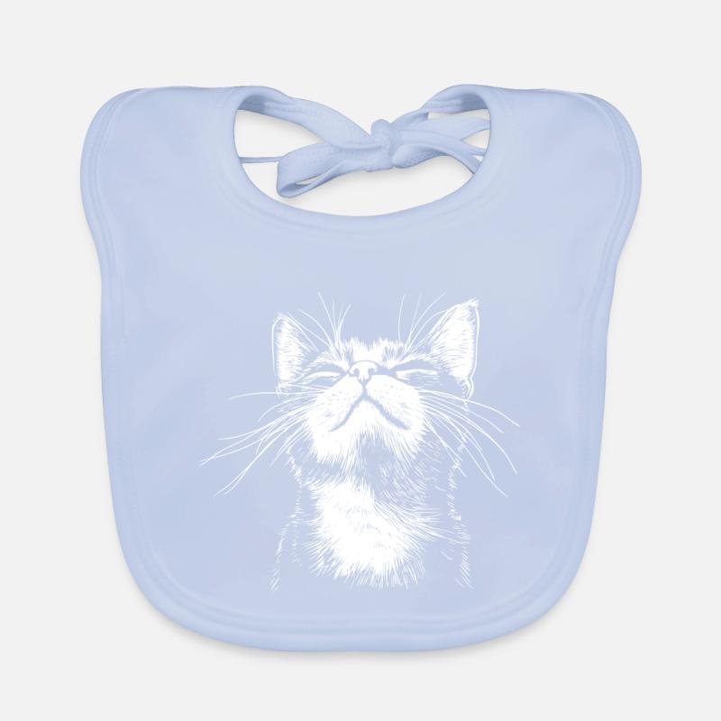 Drôle de Chat Bavoir bio Bébé