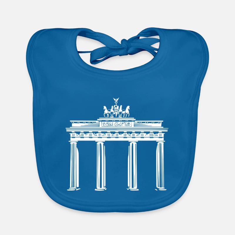 Brandenburg Gate Berlin Organic Baby Bibs