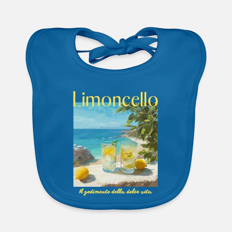Limonecello am Strand Baby Bio-Lätzchen
