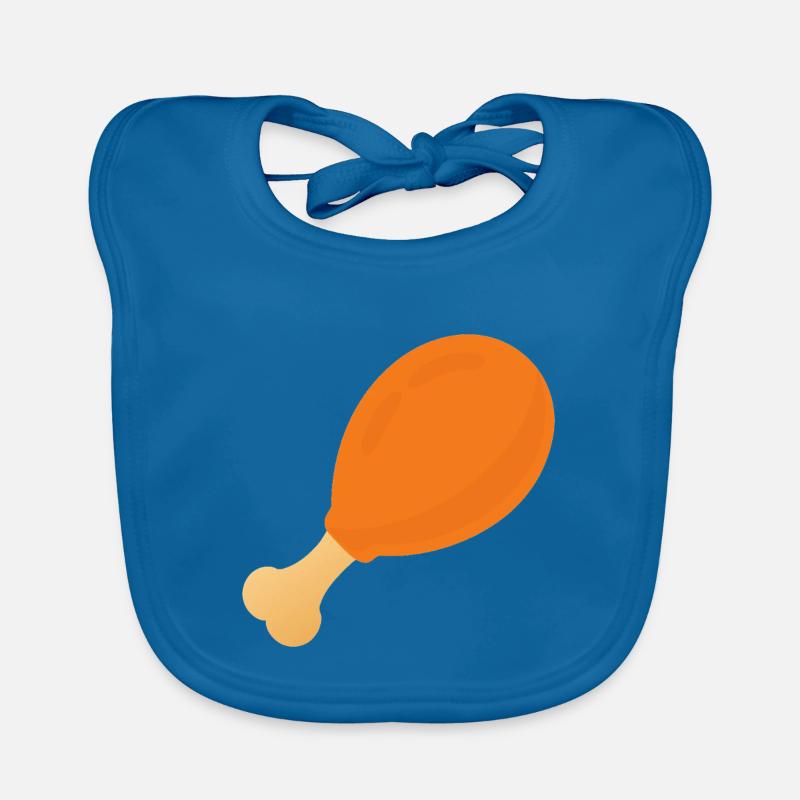 Chicken Drumstick Organic Baby Bibs