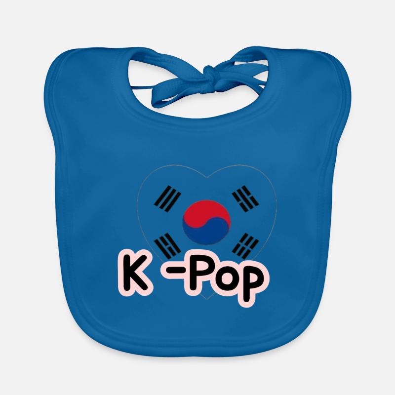 K-Pop Heart Taeguk Trigramm Baby Bio-Lätzchen
