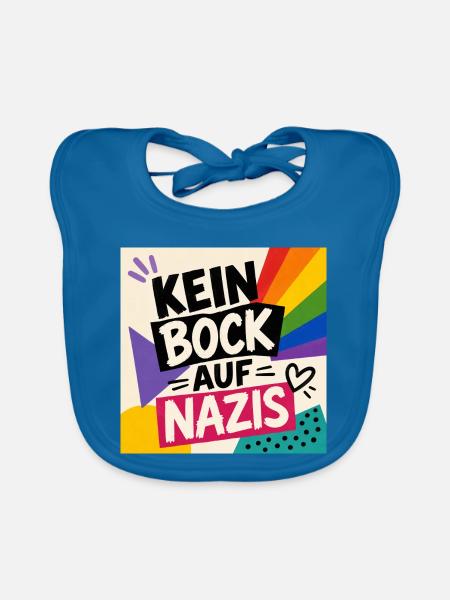 Kein bock auf n - Baby Bio-Lätzchen - Pfauenblau