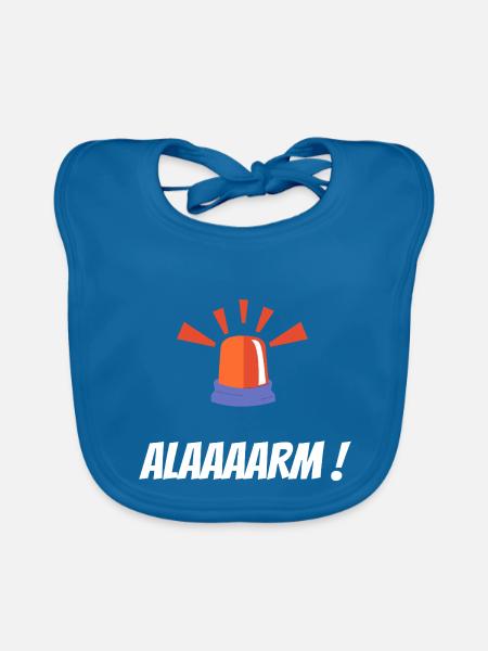 ALAAARM - Baby Bio-Lätzchen - Pfauenblau