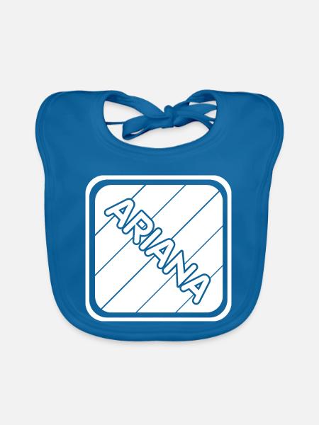 Ariana - Baby Bio-Lätzchen - Pfauenblau