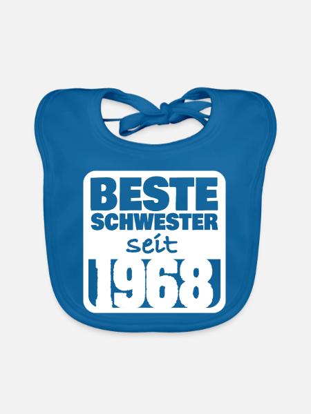 1968 - Baby Bio-Lätzchen - Pfauenblau