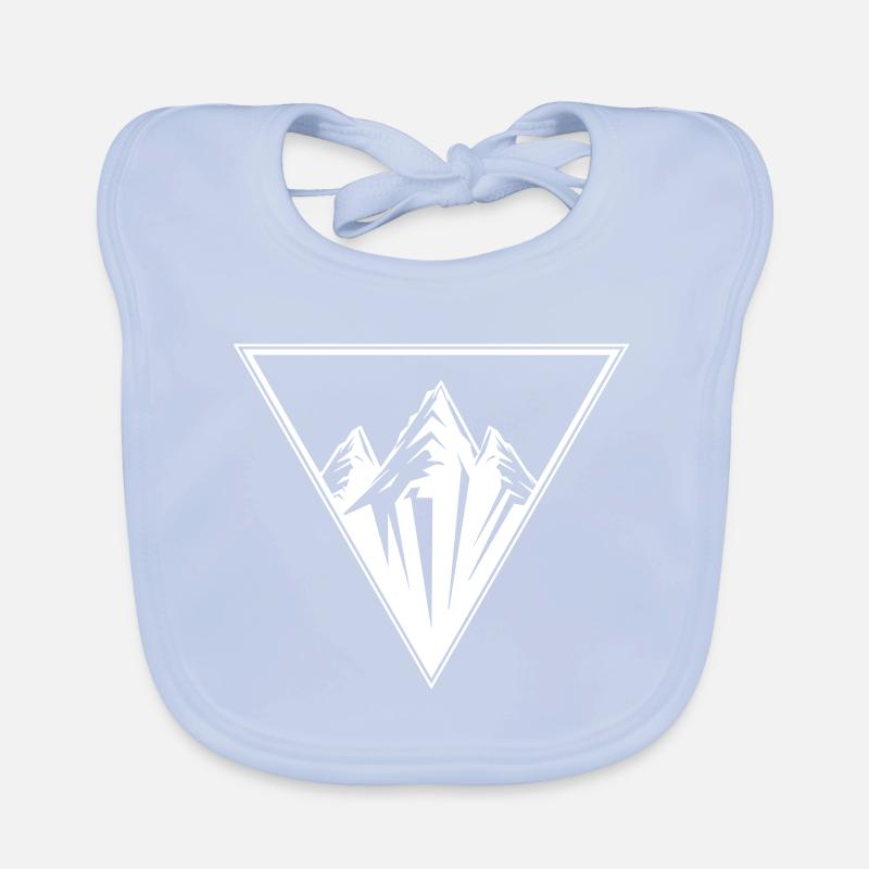 berge symbol icon triangle Baby Bio-Lätzchen
