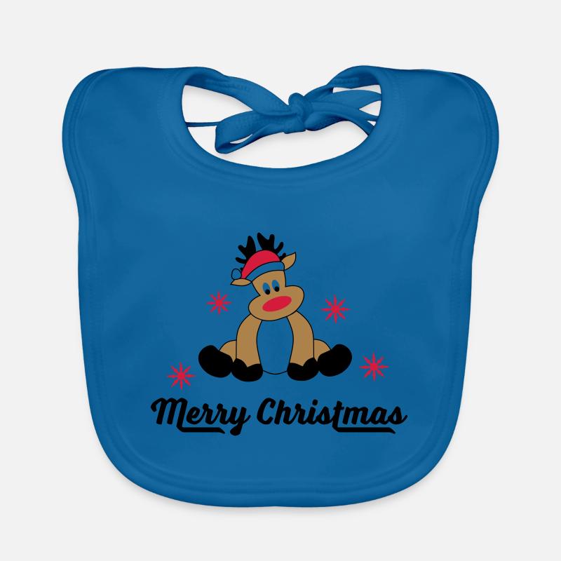 merry christmas Organic Baby Bibs