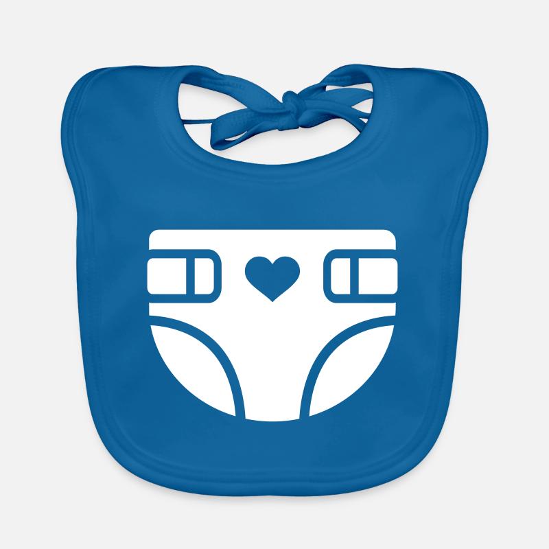 bébé - Bavoir bio Bébé - bleu paon