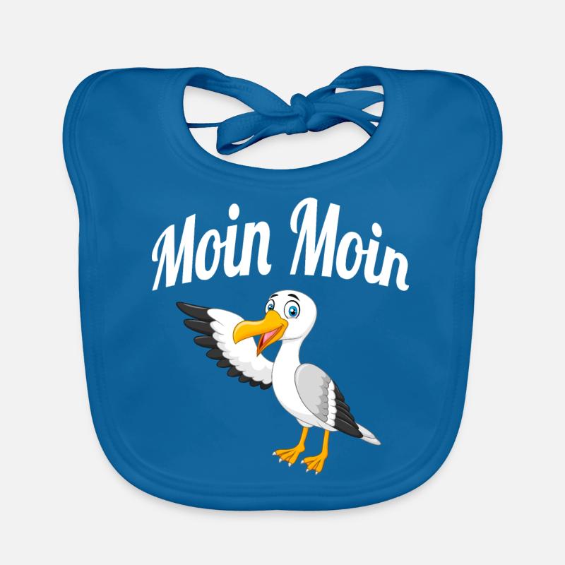 Moin Moin Möwe Baby Bio-Lätzchen
