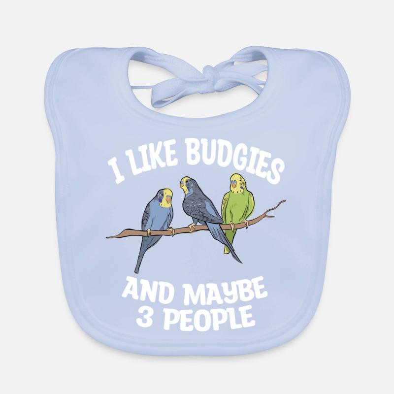 Budgerigar lover Organic Baby Bibs