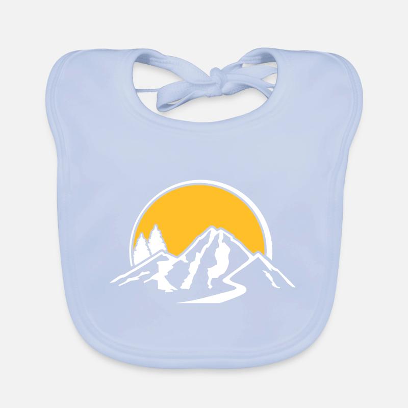 mountains Organic Baby Bibs