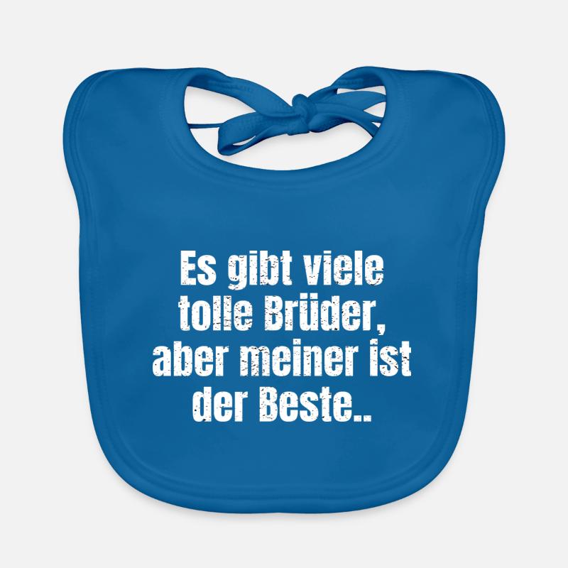 Bester Bruder Geschenk Brüder Geschwisterliebe Baby Bio-Lätzchen
