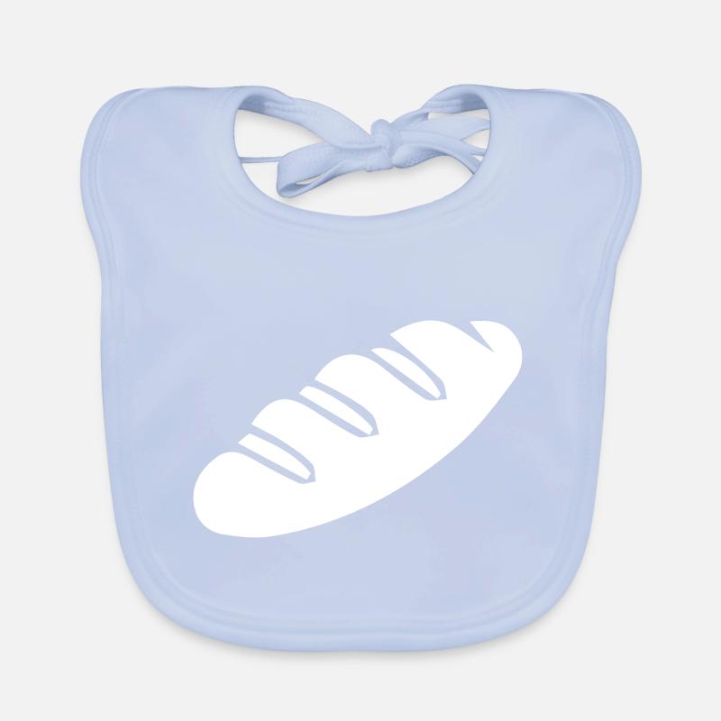 bread icon symbol Organic Baby Bibs