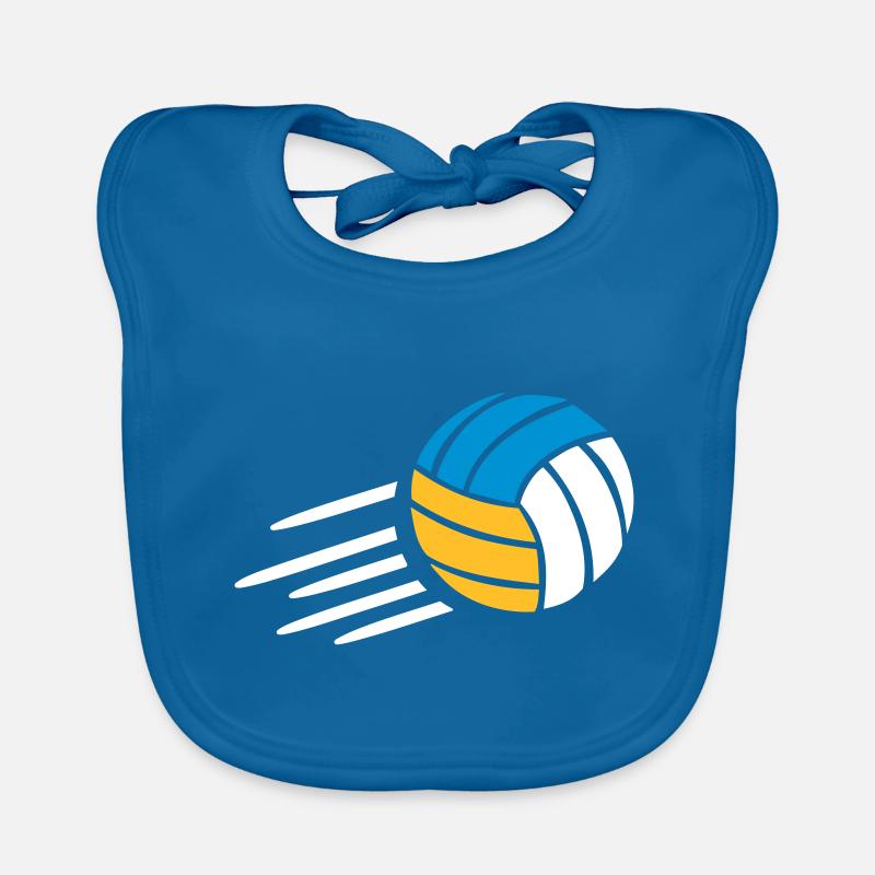Beach-volley - Bavoir bio Bébé - bleu paon