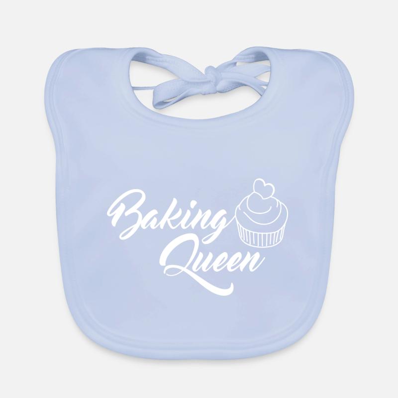 Baking Queen - Backen BäckerIn Geschenk Baby Bio-Lätzchen