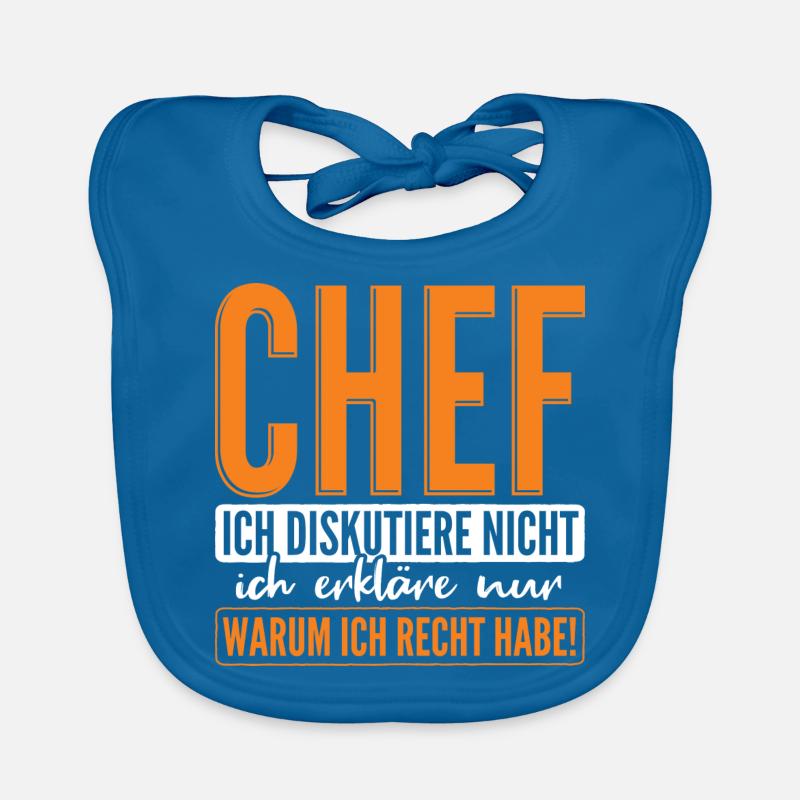 Chef Spruch Baby Bio-Lätzchen