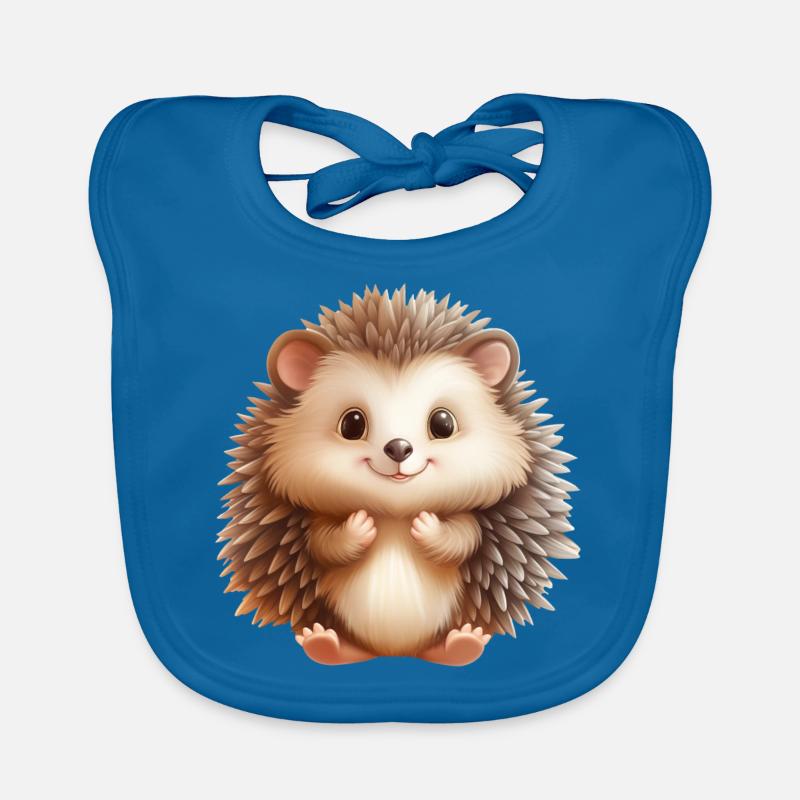 Süsser sitzender Igel Baby Bio-Lätzchen