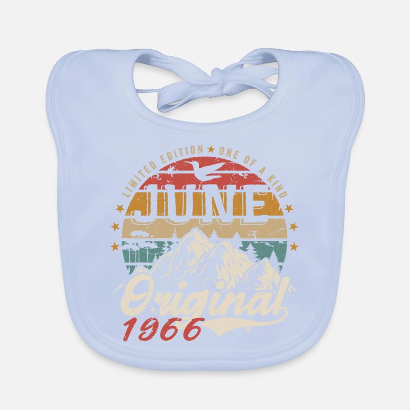 Juni 1966 Geburtstag Juni 1966 Geschenk Juni 1966 Baby Bio-Lätzchen