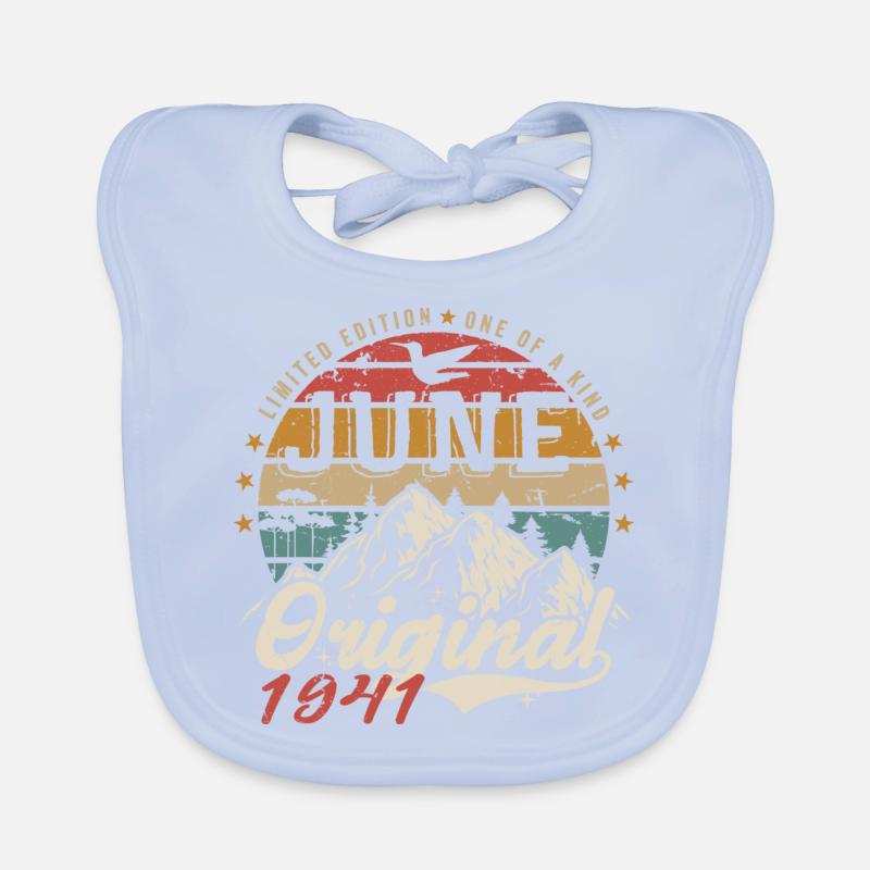 Juni 1941 Geburtstag Juni 1941 Geschenk Juni 1941 Baby Bio-Lätzchen