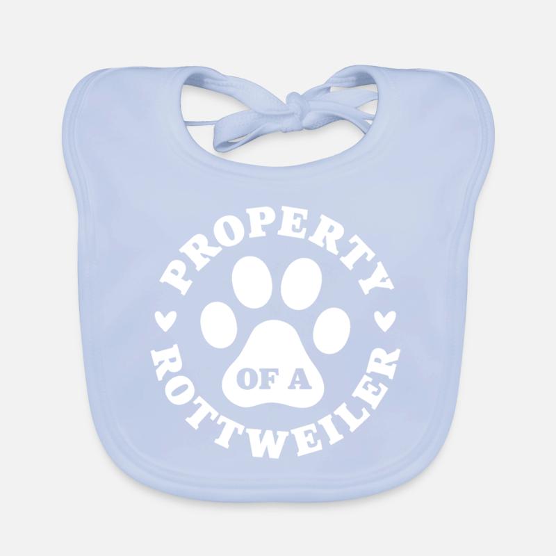 Propriété d’un Rottweiler Bavoir bio Bébé