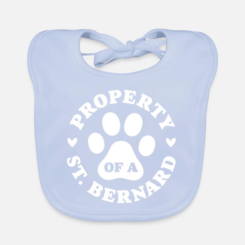 Eigentum eines Bernhardiners Baby Bio-Lätzchen