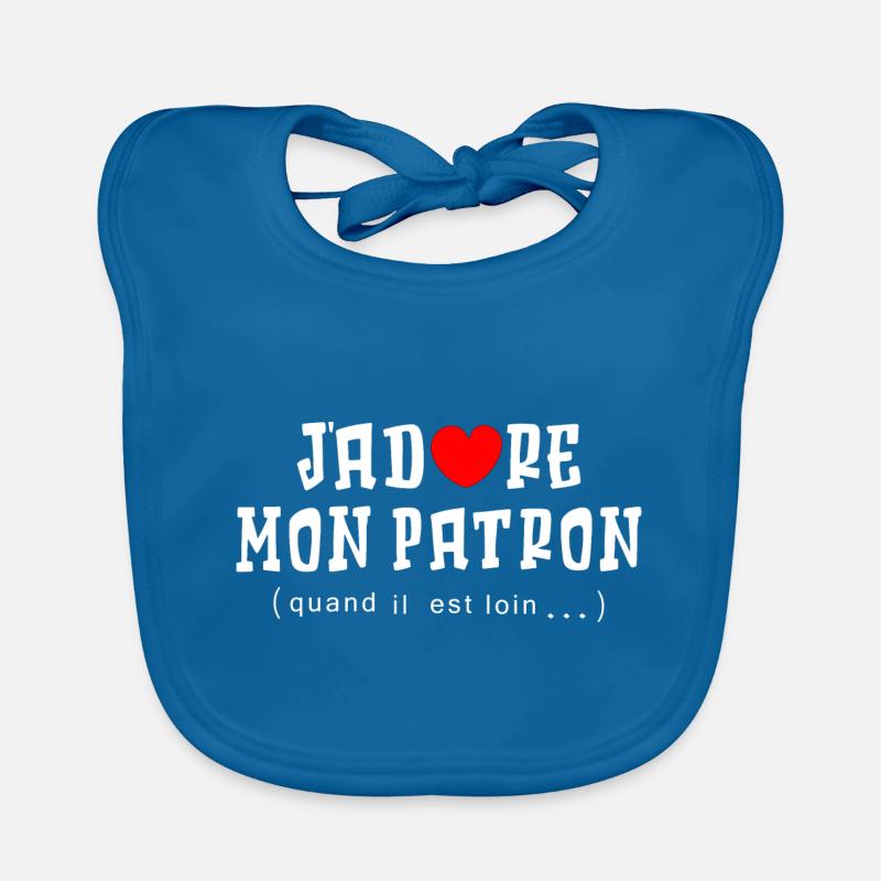 I LOVE MY BOSS Organic Baby Bibs
