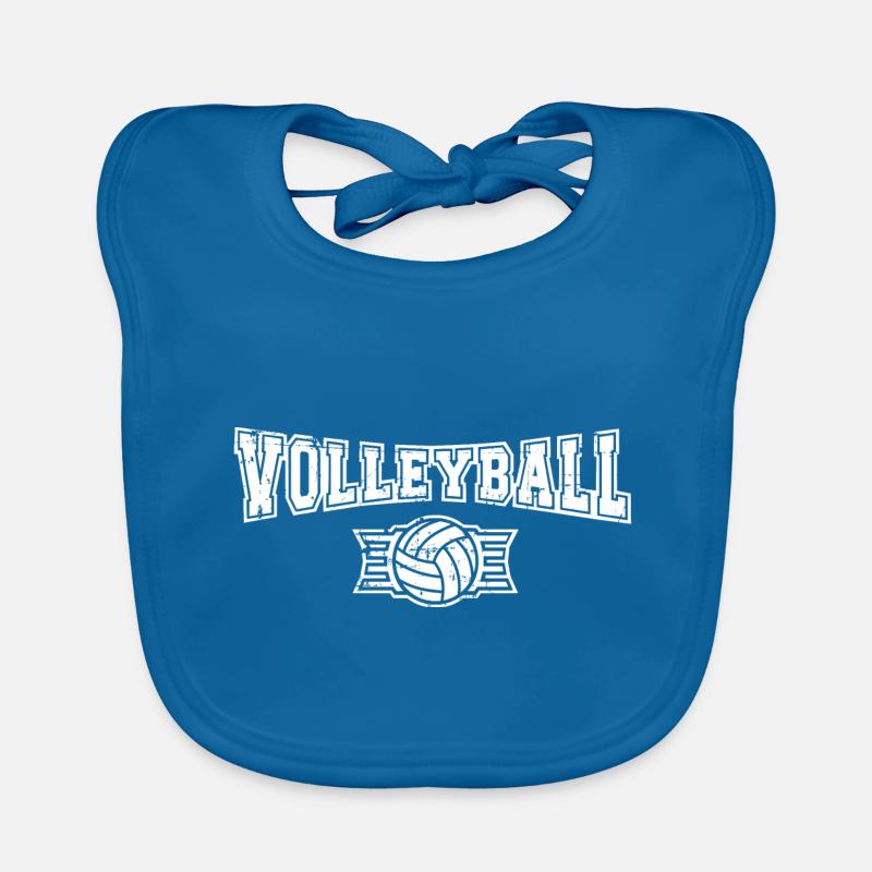volley- - Bavoir bio Bébé - bleu paon