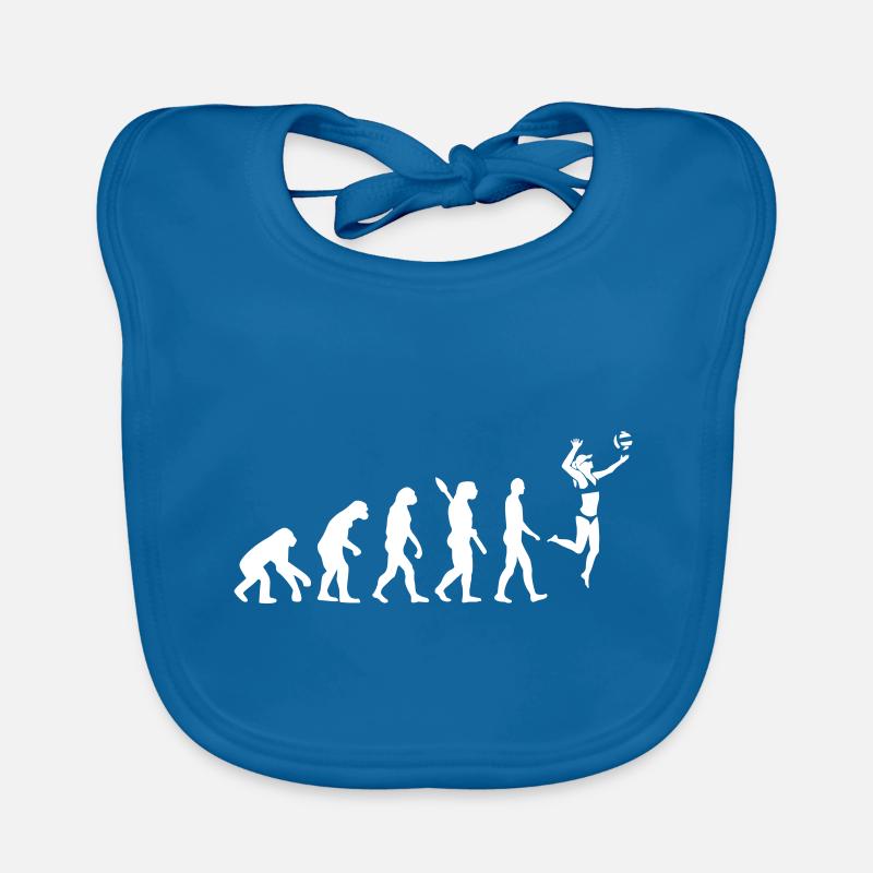 Beach-volley - Bavoir bio Bébé - bleu paon