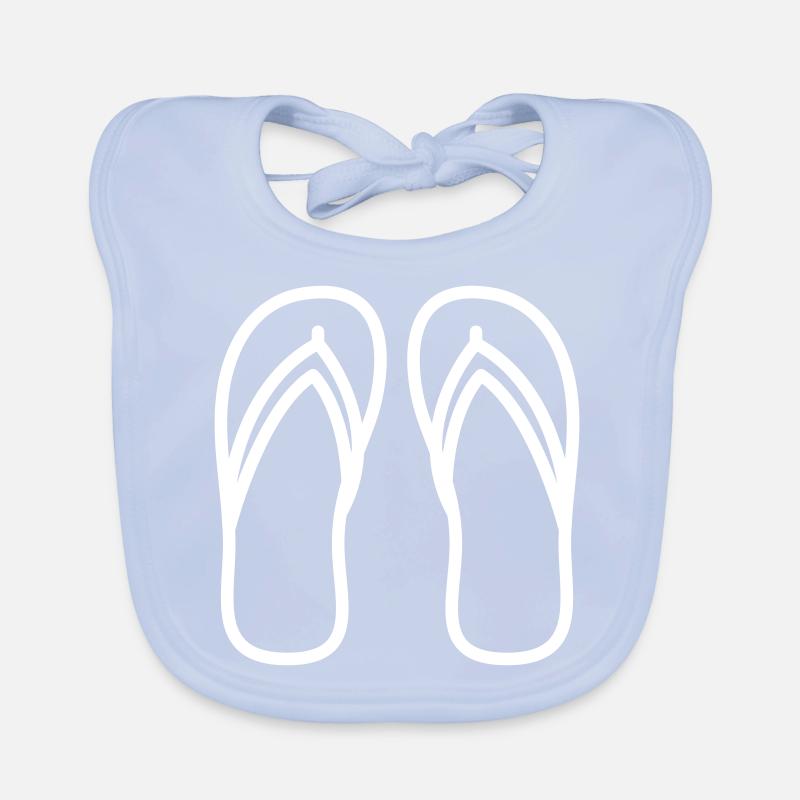 Flip-flops icon Organic Baby Bibs