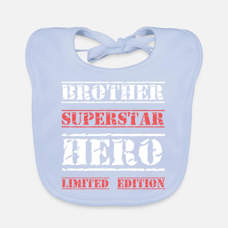 Bester Bruder Star Spruch Baby Bio-Lätzchen
