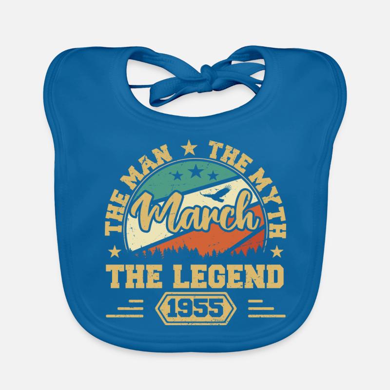 March 1955 Jubilee 1955 Legends March Organic Baby Bibs