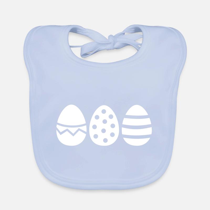 Easter eggs Organic Baby Bibs