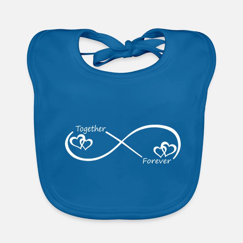 Infinity Ensemble pour toujours coeur - blanc Bavoir bio Bébé
