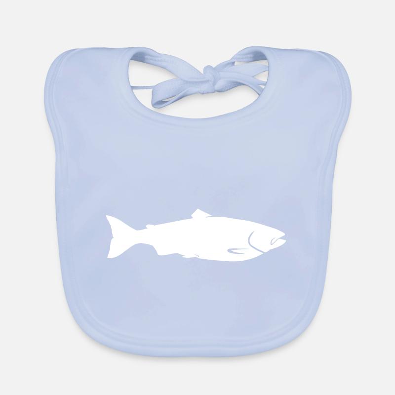 Salmon Organic Baby Bibs