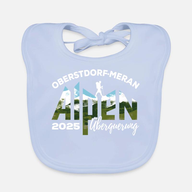 Alpenüberquerung 2025, Oberstdorf Meran, Wandern Baby Bio-Lätzchen
