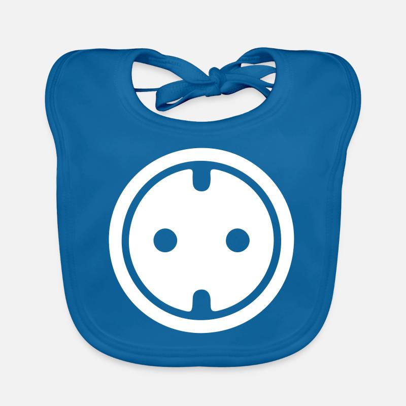 socket symbol Organic Baby Bibs
