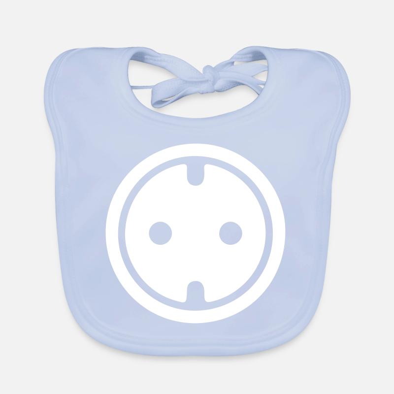 socket symbol Organic Baby Bibs