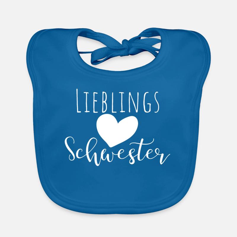 Lieblingsschwester Geschenk Geschenkidee Schwester Baby Bio-Lätzchen