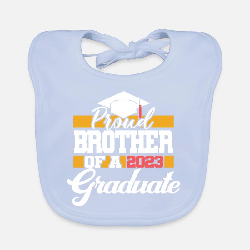Stolzer Bruder eines Abschlussgeschenks 2023 Baby Bio-Lätzchen