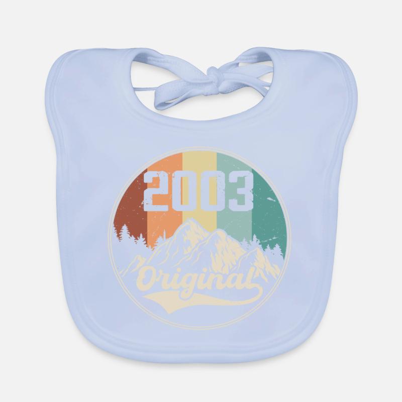 Original 2003 Birthday Gift - 2003 Organic Baby Bibs